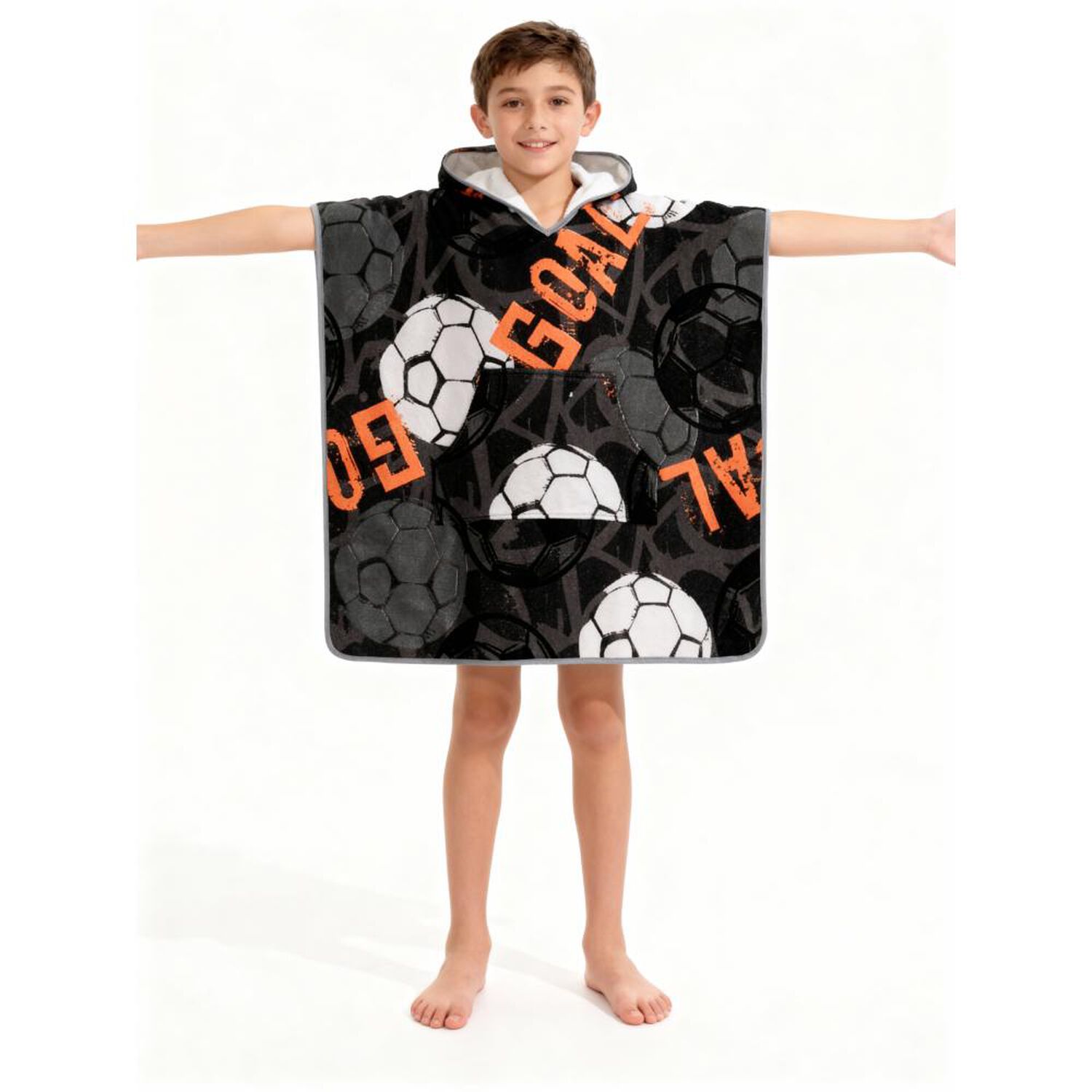 Toalla Playa Capucha Casaideal Kids Goal / 75 X 150 Cm image number 1.0