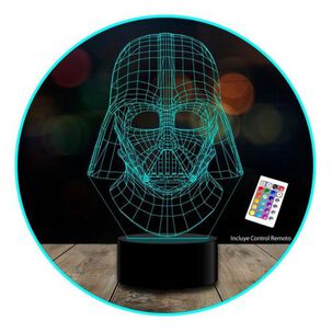 Lámpara 3d Darth Vader Star Wars Acrilico Transparente