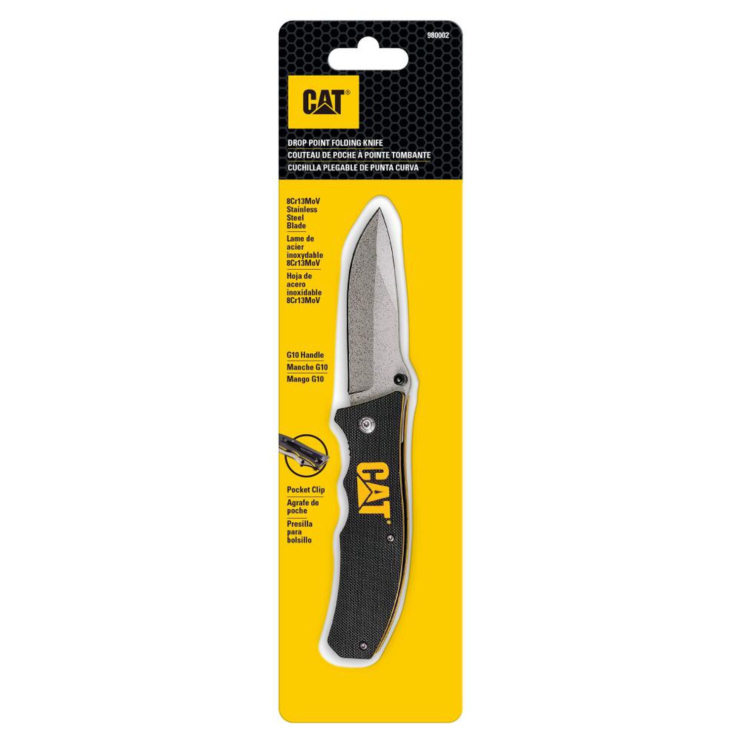 Cuchillo Navaja Plegable Cat 980002 Punta Curva image number 0.0