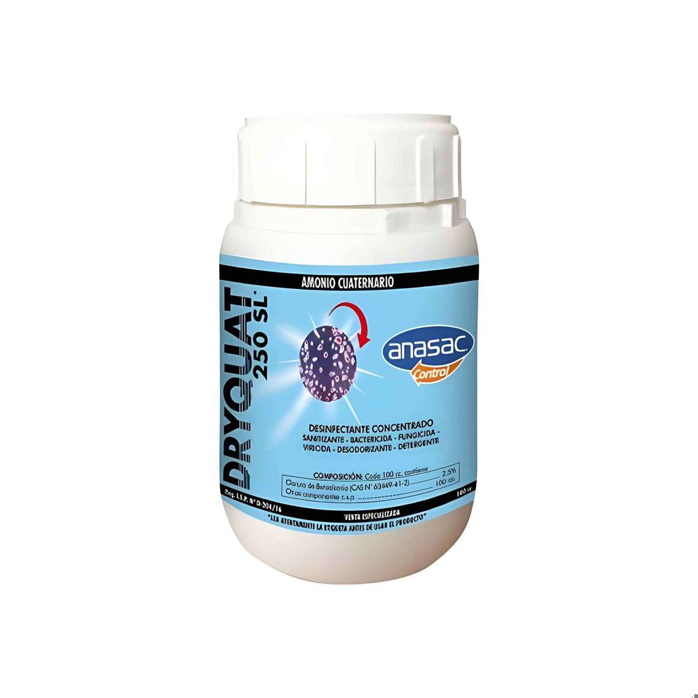 Dryquat 250 (amonio Cuaternario Concentrado) 100ml - Anasac image number 0.0