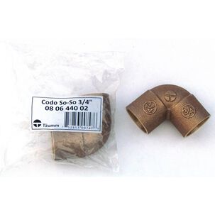 Codo Bronce So-so 3/4" - Taumm Codo Bronce So-so 3/4" - Taumm