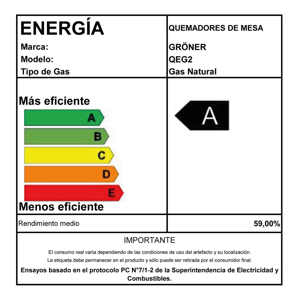 Encimera A Gas Groner Inox 2q image number 5.0