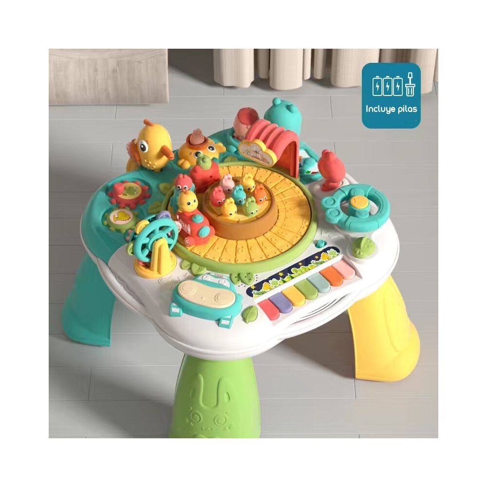 Juguete Mesa De Actividades Musical Lubabycas Verde image number 2.0