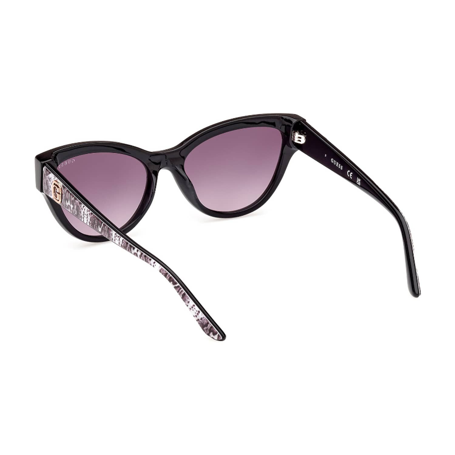 Lentes De Sol Negro Brillante Degrad&eacute; Guess image number 3.0