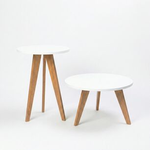 Set 2 Mesas Living Home Mobili Orla