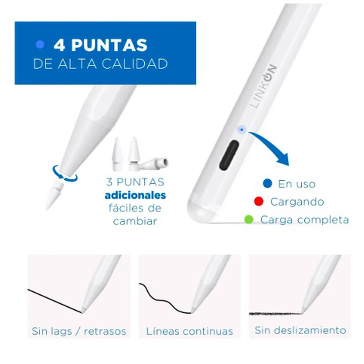 Lapiz Pencil Tactil Stylus Para Apple Ipad image number 3.0