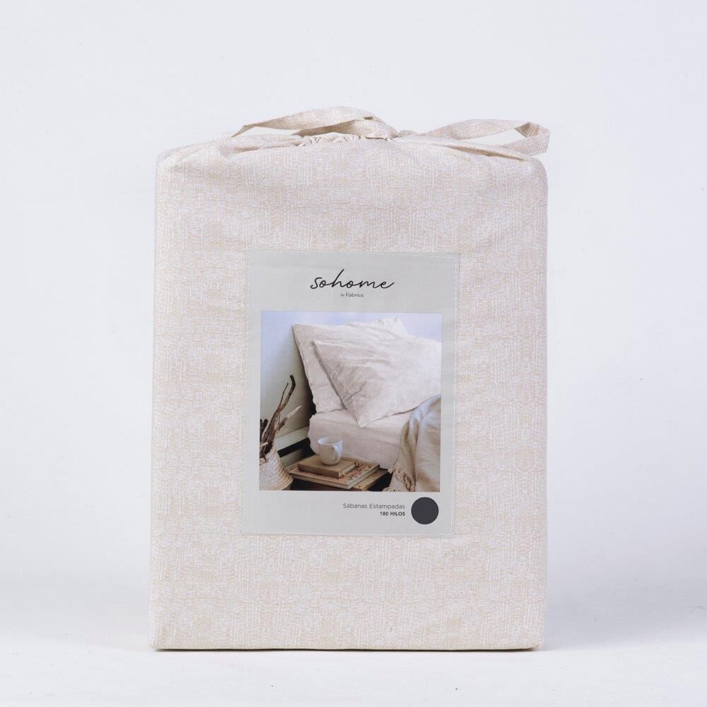 Sabana 180 Hilos Estampada Sohome King Refinec image number 2.0