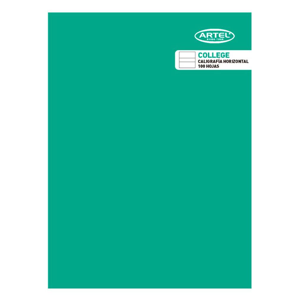 Cuaderno College Caligrafia Horizontal 100 Hojas Artel image number 2.0