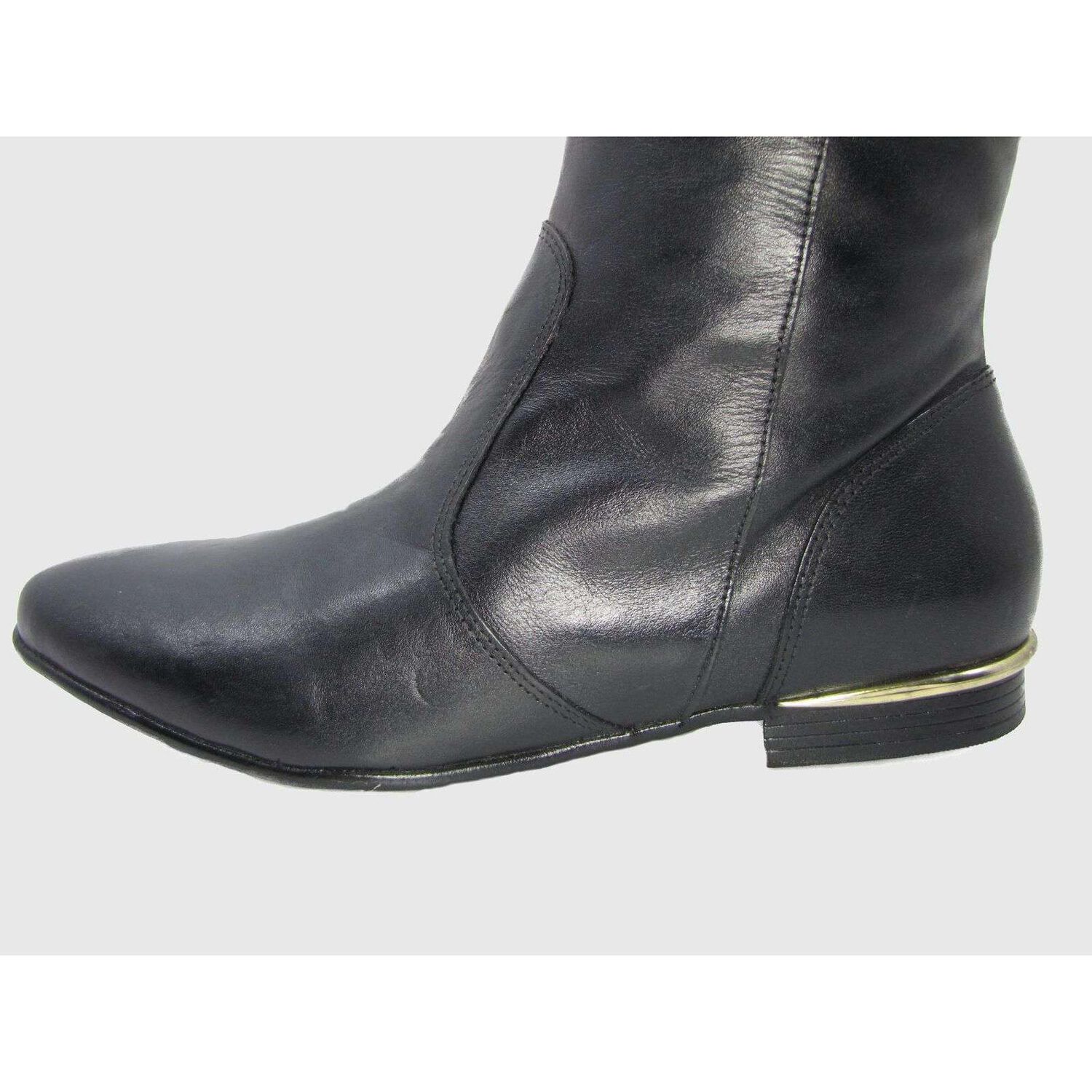 Bota Cuero Negro V&iacute;a Franca Art. 5916015preto image number 4.0