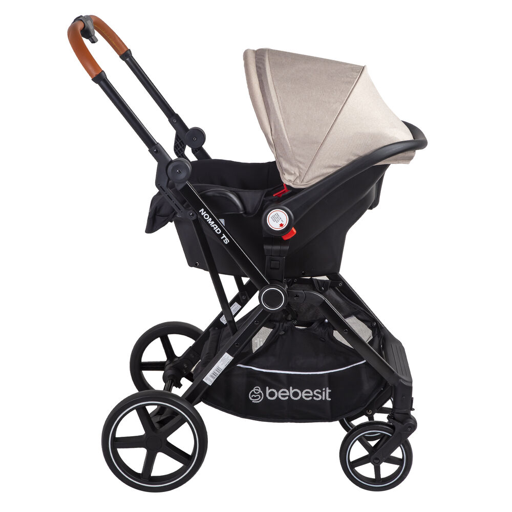 Coche Cuna Travel System Nomad Beige Bebesit image number 6.0
