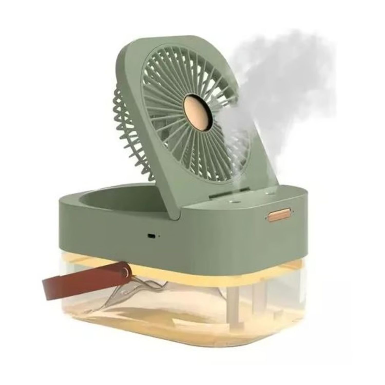 Mini Ventilador Humidificador De Mesa Plegable 2500ml Usb image number 0.0