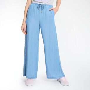 Pantalón Elásticado En Cintura Tiro Medio Relax Mujer Freedom