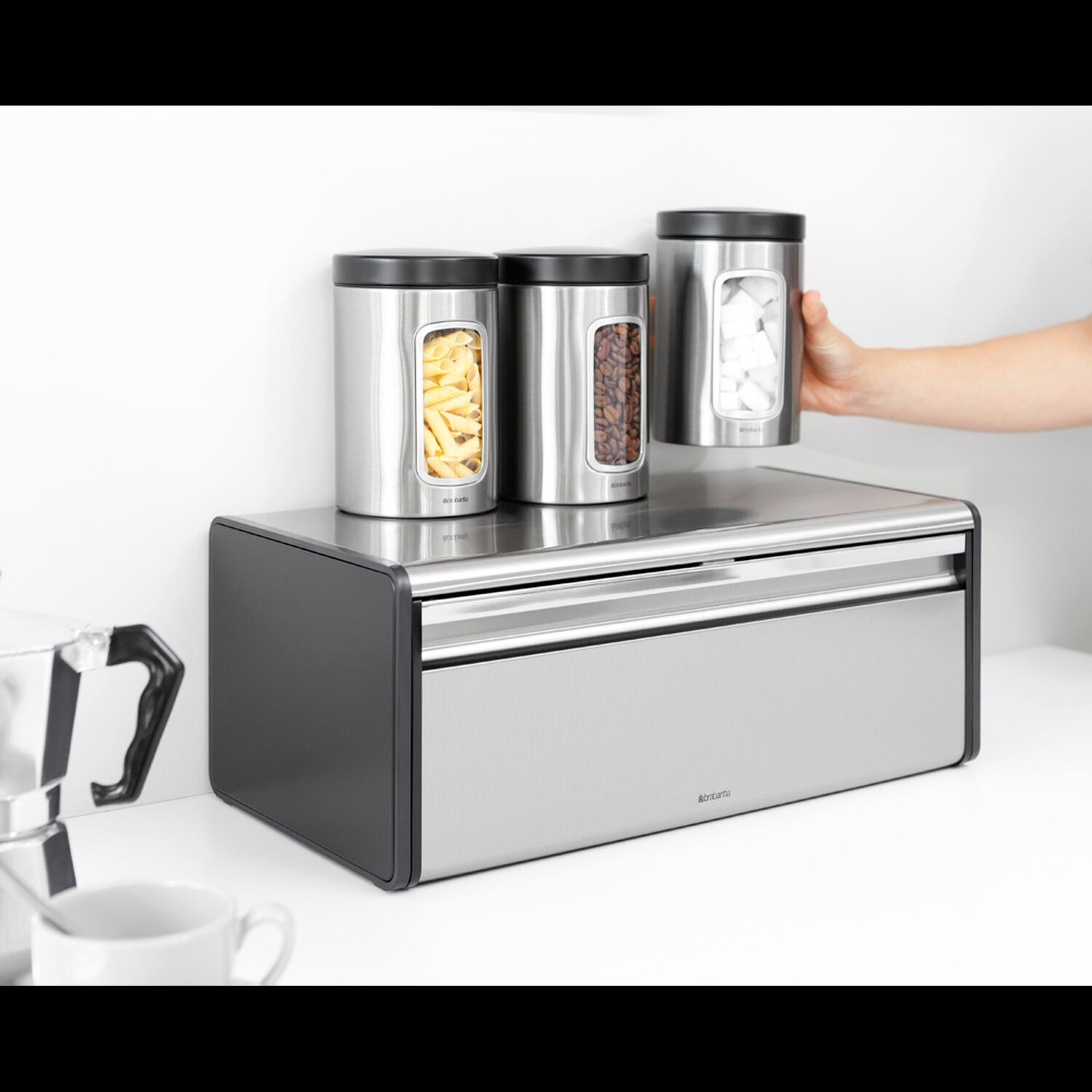 Panera De Tapa Abatible Matt Steel Fingerprint Proof image number 4.0