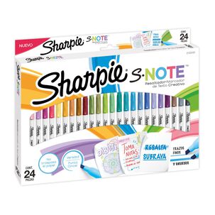 Caja 24 Destacadores Pastel Sharpie S Note