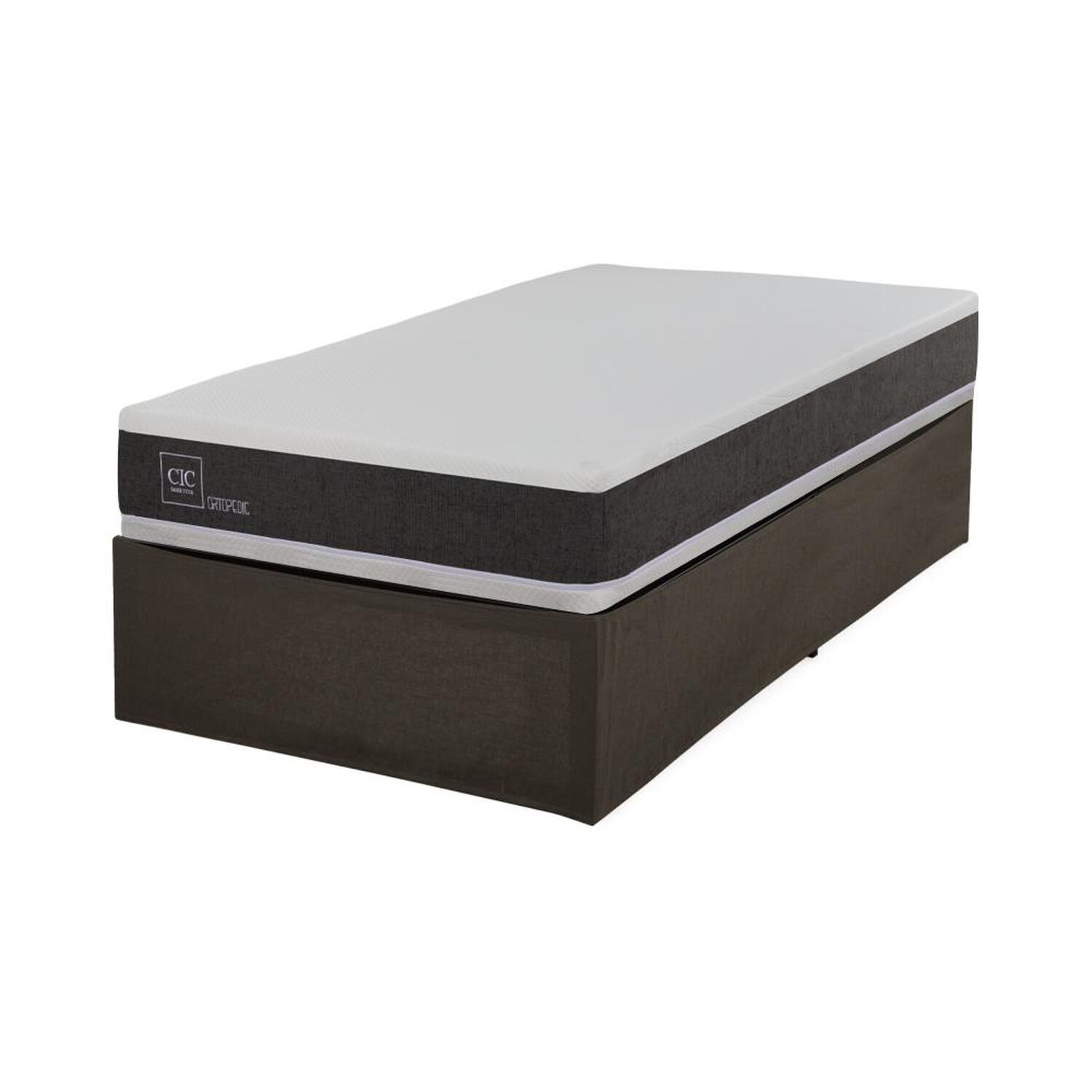 Cama Met&aacute;lica Cic Iron Smart Ortopedic / 1.5 Plazas / Base Normal image number 2.0