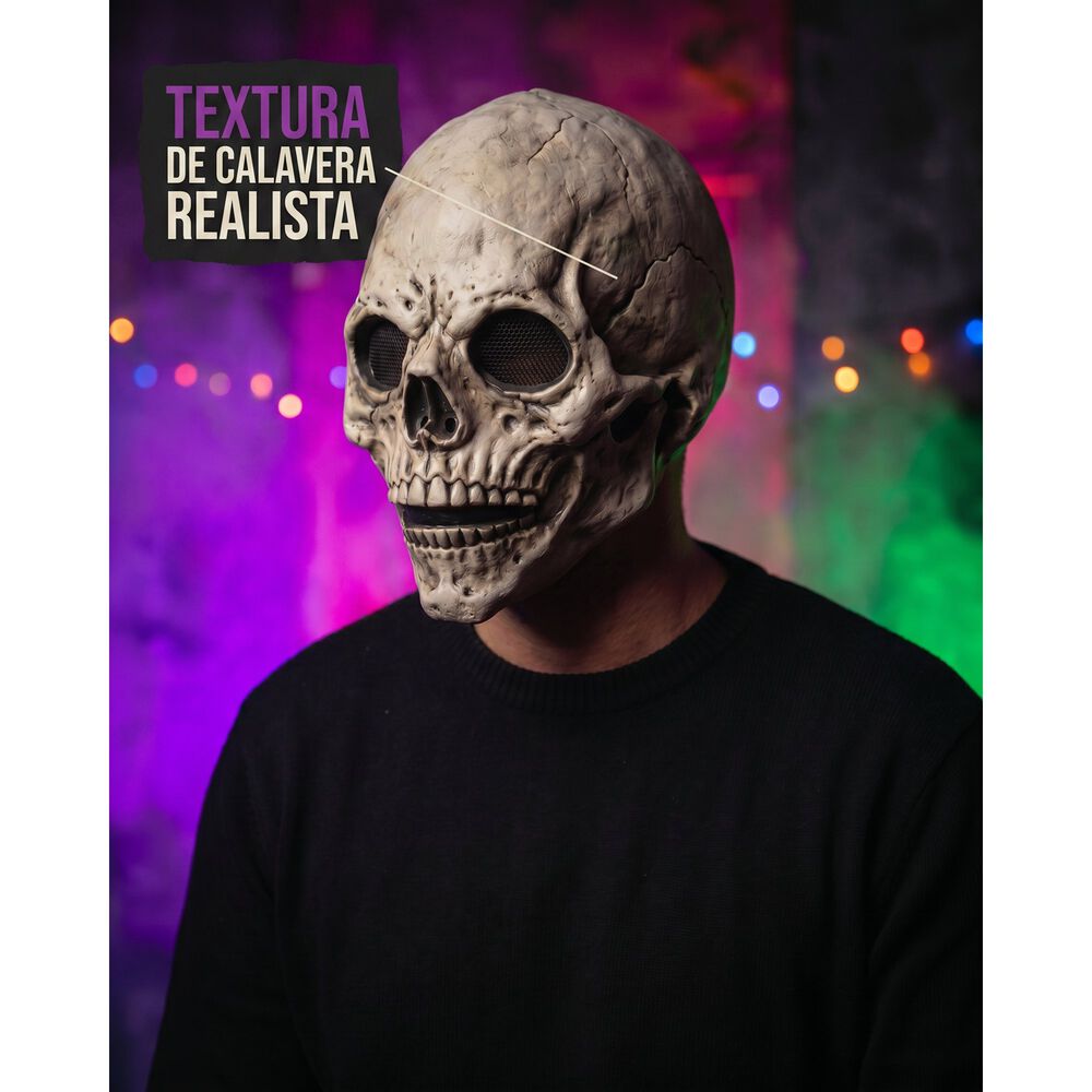 Mascara Calavera De Terror Realista Halloween image number 2.0