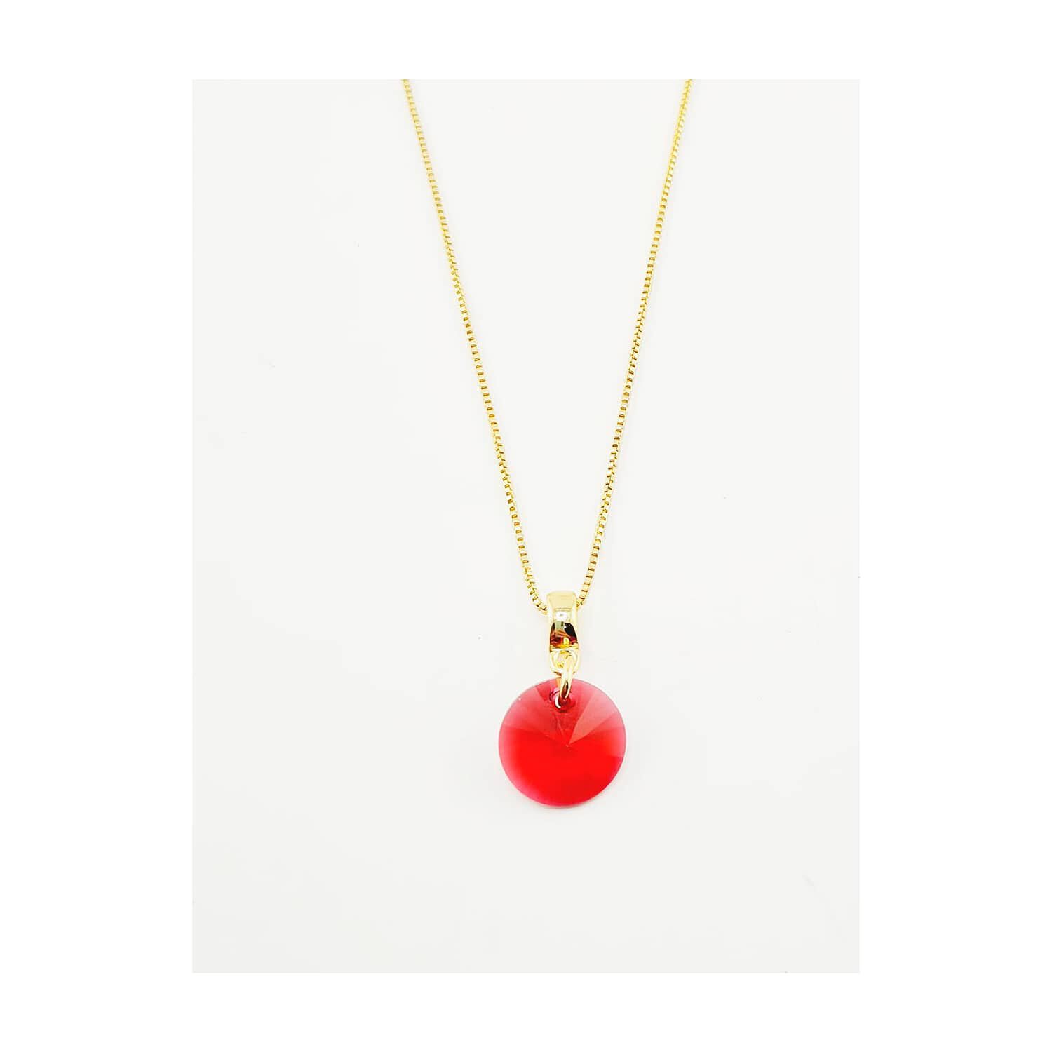 Conjunto Madrid Gold Cristales Genuinos Scarlet image number 3.0