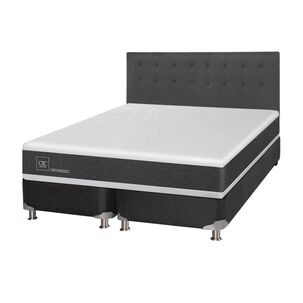 Box Spring Cic Ortopedic / King / Base Dividida + Respaldo + Almohada