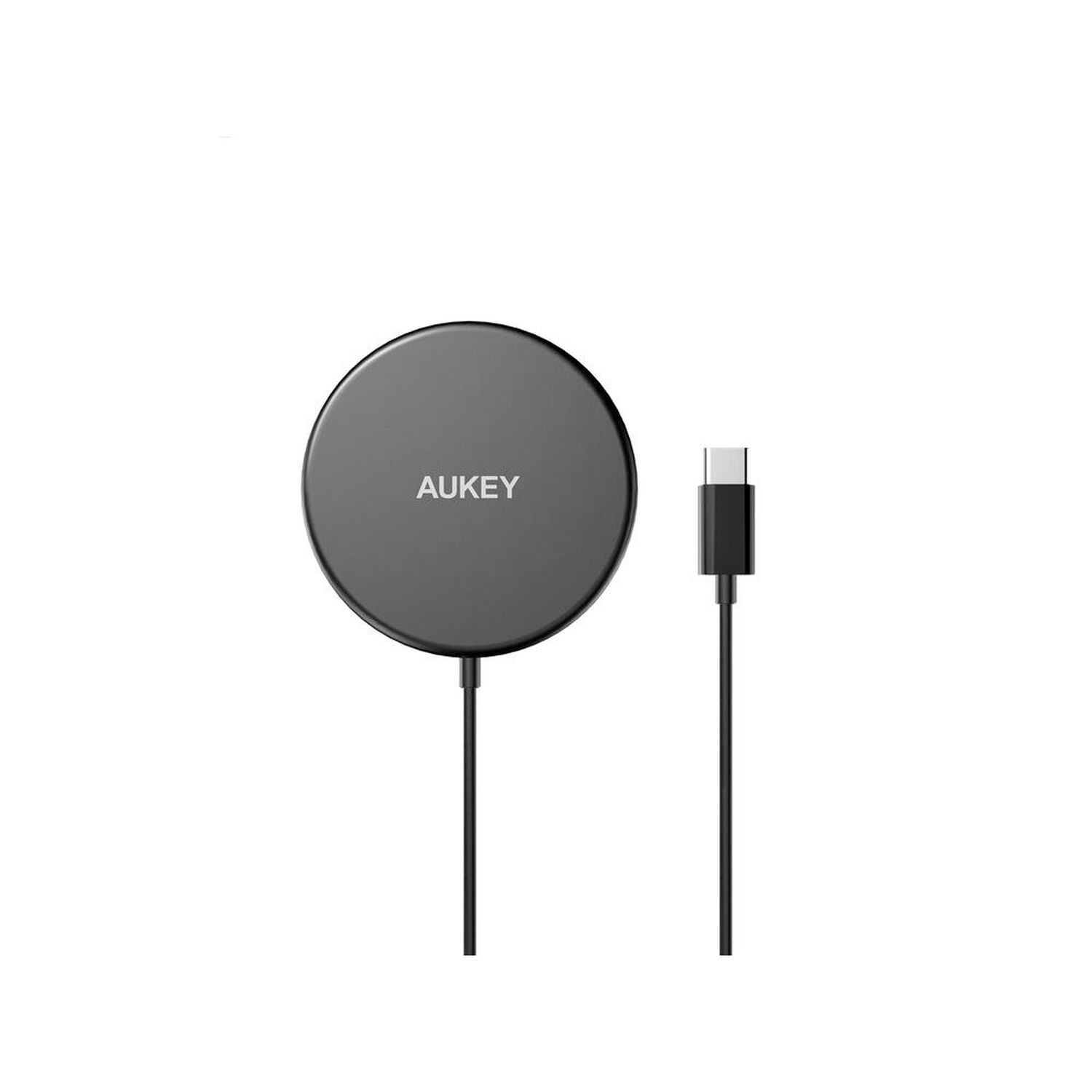 Aukey Cargador Cargador Inal&aacute;mbrico Magn&eacute;tico Para Iphone 12 Negro - Lc-a1 image number 0.0