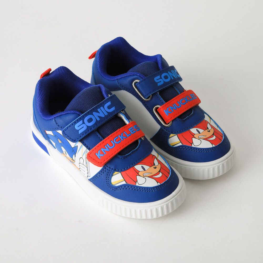 Zapatilla Luces Ni&ntilde;o Velcro Sonic & Nuckles Azul Sonic image number 2.0