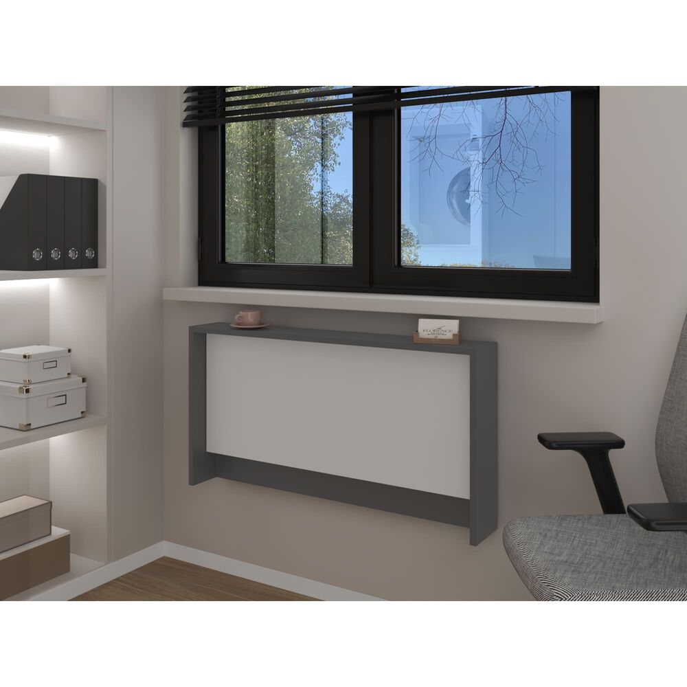 Escritorio Abatible De Pared Fm-040b Blanco Y Plomo image number 4.0