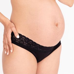 Bikini Algod&oacute;n Con Encaje Negro 2rios