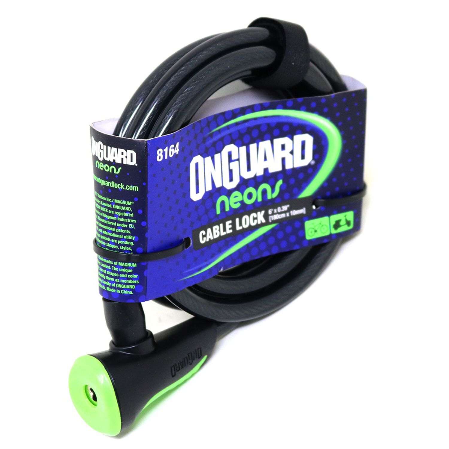 Candado Onguard Llave Espiral Ns 180cmx10mm image number 1.0