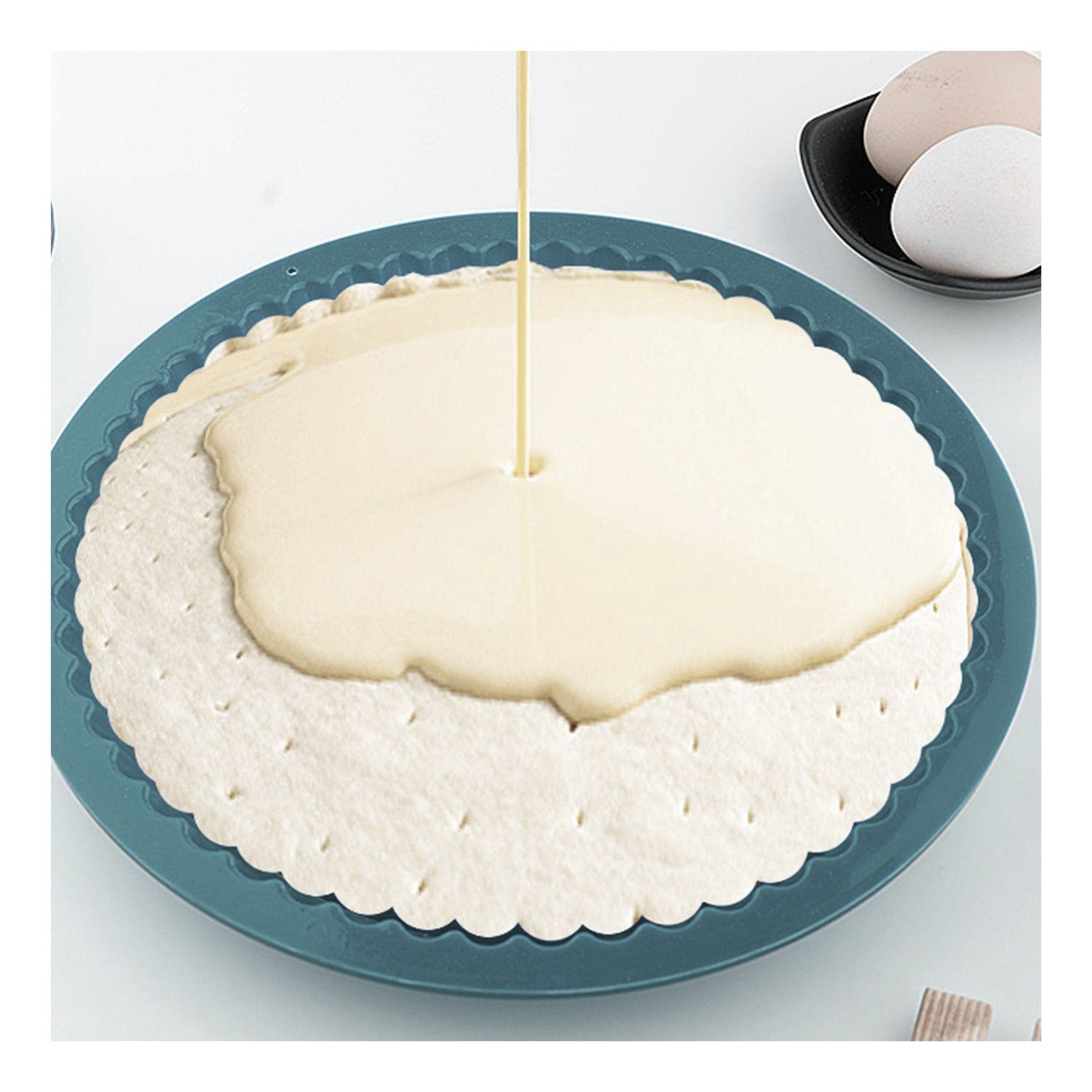 Molde Silicona Redondo Para Torta Tartaleta Reposter&iacute;a image number 2.0