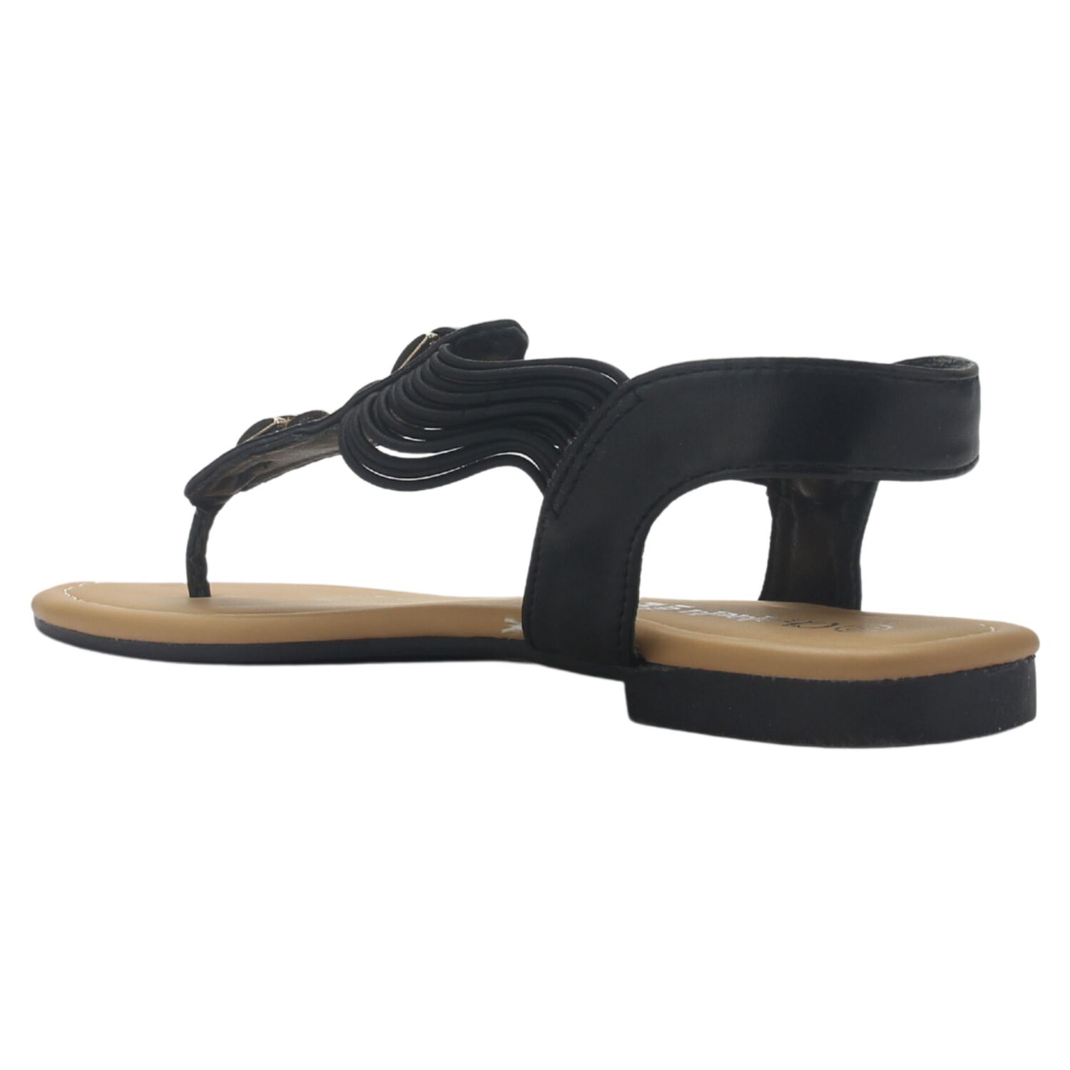 Sandalia Chalada Mujer Call-2 Negro Plano image number 3.0
