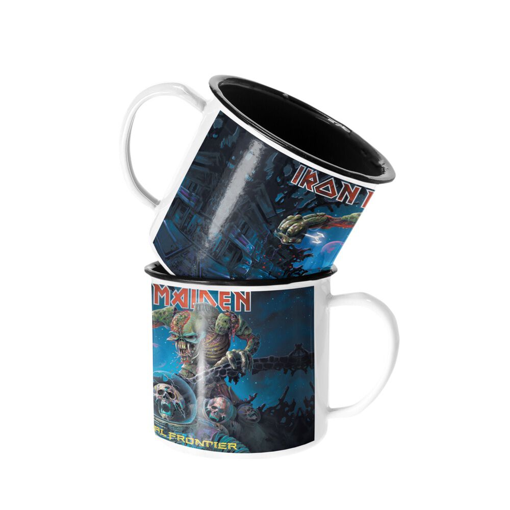 Taza Enlozada Lechera Iron Maiden The Final Frontier Rock image number 0.0