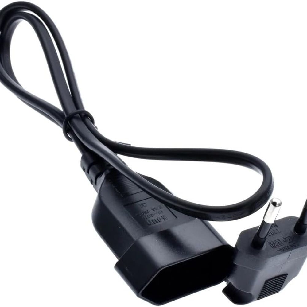 Cable De Extensión Europeo, Enchufe Macho A Hembra 90 Grados De 0.3 Mts image number 1.0