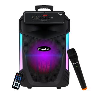 Parlante Karaoke 15 Rgb Recargable Micr&oacute;fono Bt15l Bluetooth