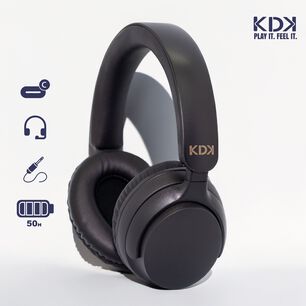 Audifonos Inal&aacute;mbrico Bluetooth Kdk Air Negro 50hrs