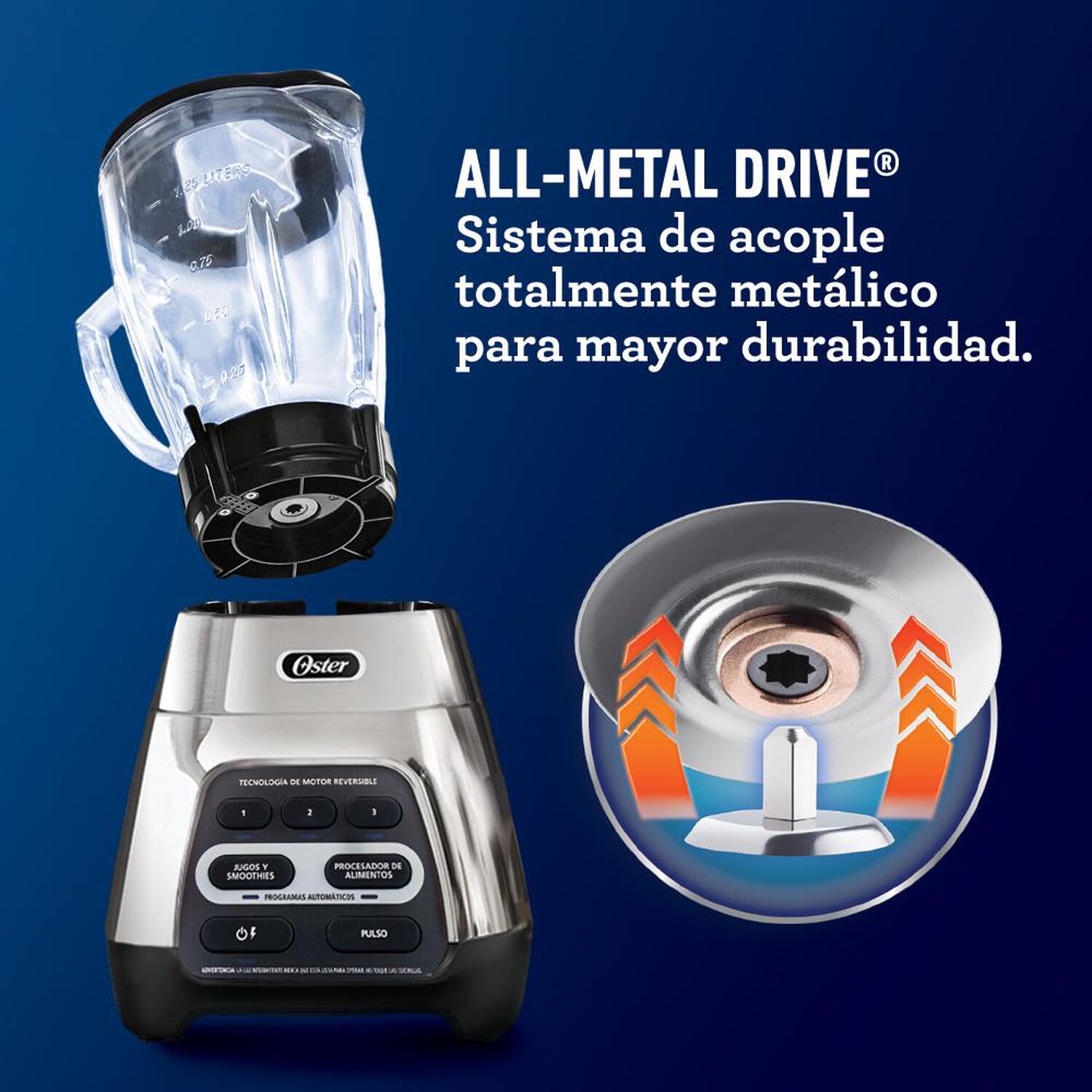 Licuadora Oster Silver / 1.5 Litros / 600W image number 6.0