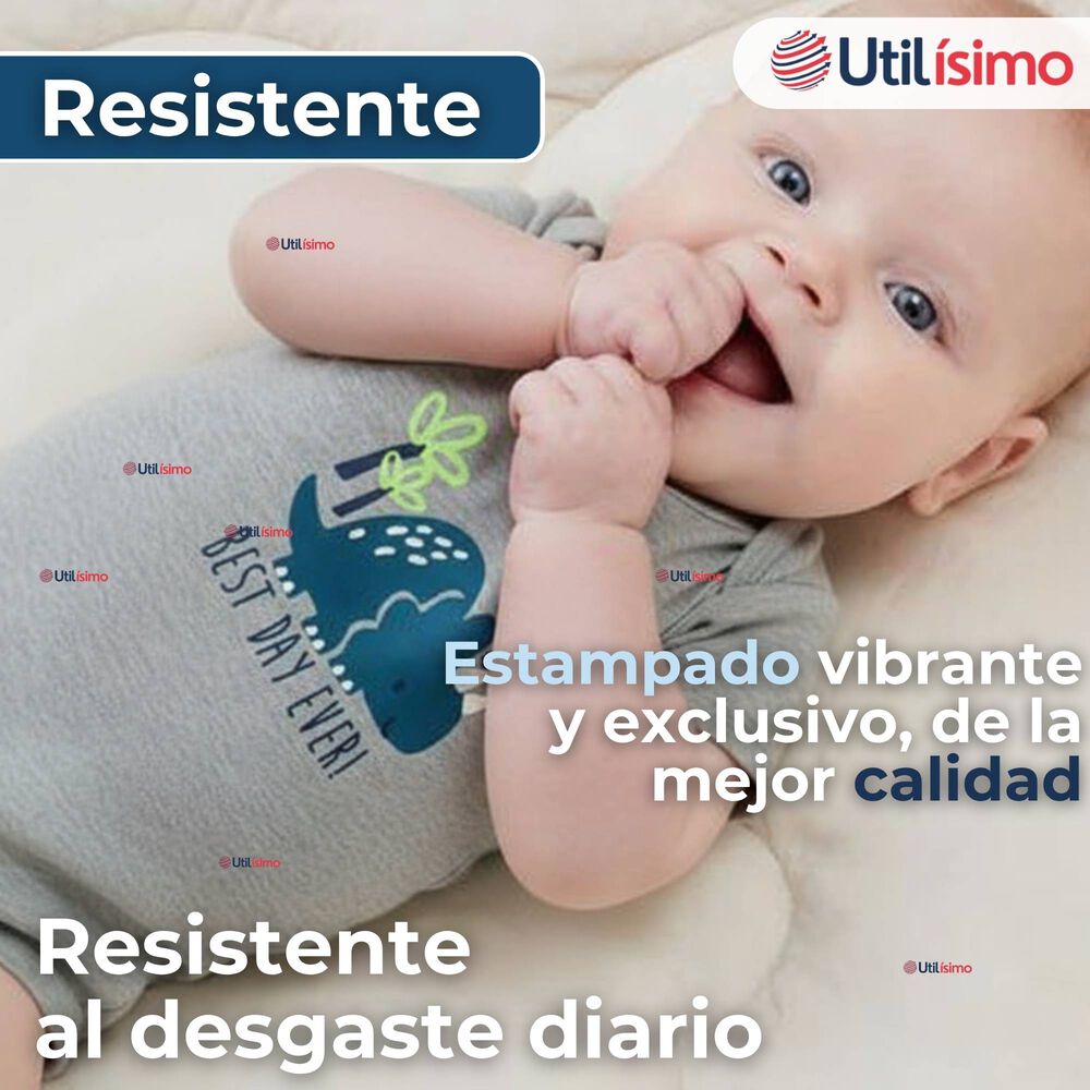 Pack 5 Bodys Ni&ntilde;o Manga Corta Tedmimak 100% Algod&oacute;n Mini Dino Squad image number 6.0