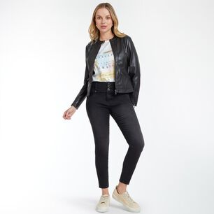Jeans Tiro Medio Sculpture Push Up Mujer Kimera