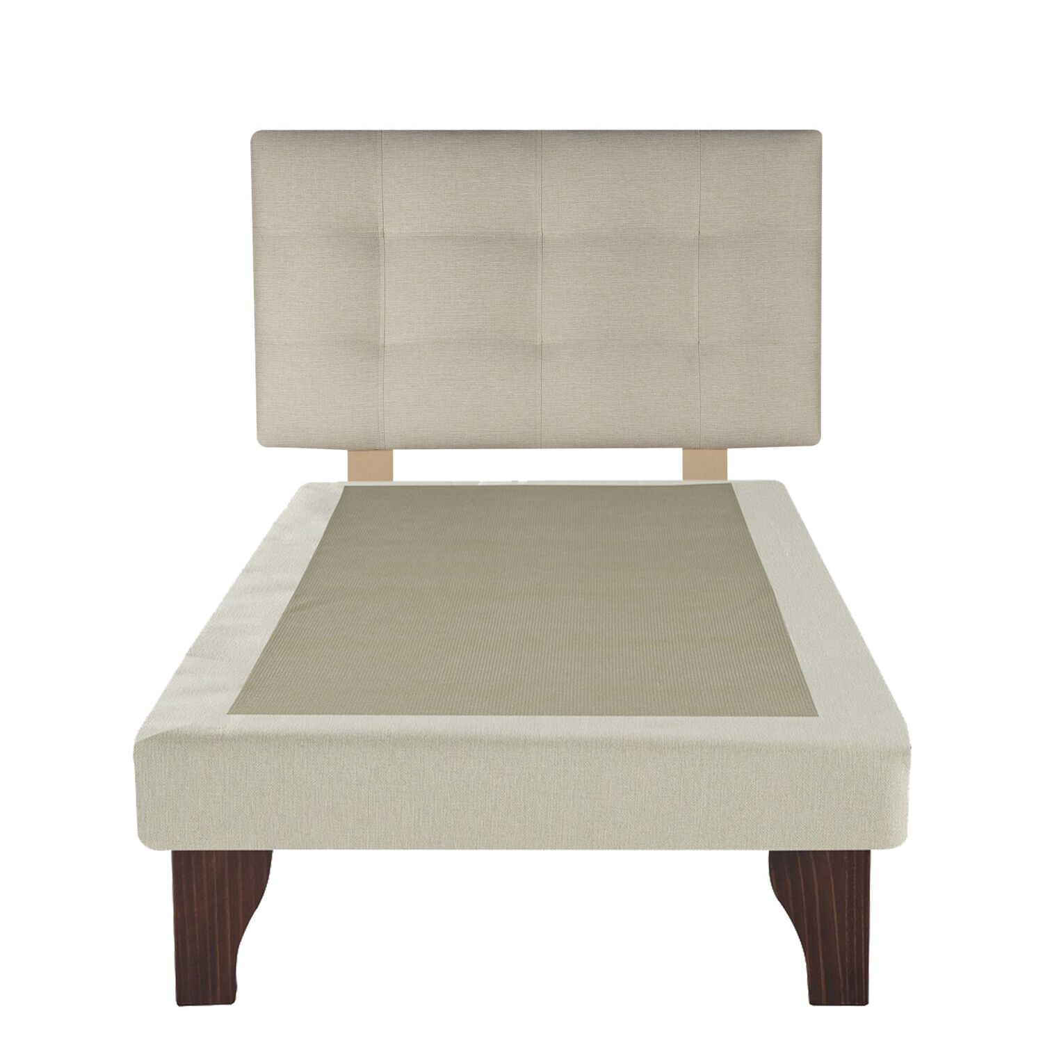 Cama Europea 1 Plaza 190 Respaldo Ginebra image number 3.0