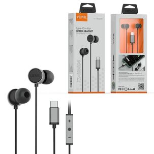 Aud&iacute;fonos Intrauditivo Y Micr&oacute;fono Con Cable Usb C Para Android Y Iphone