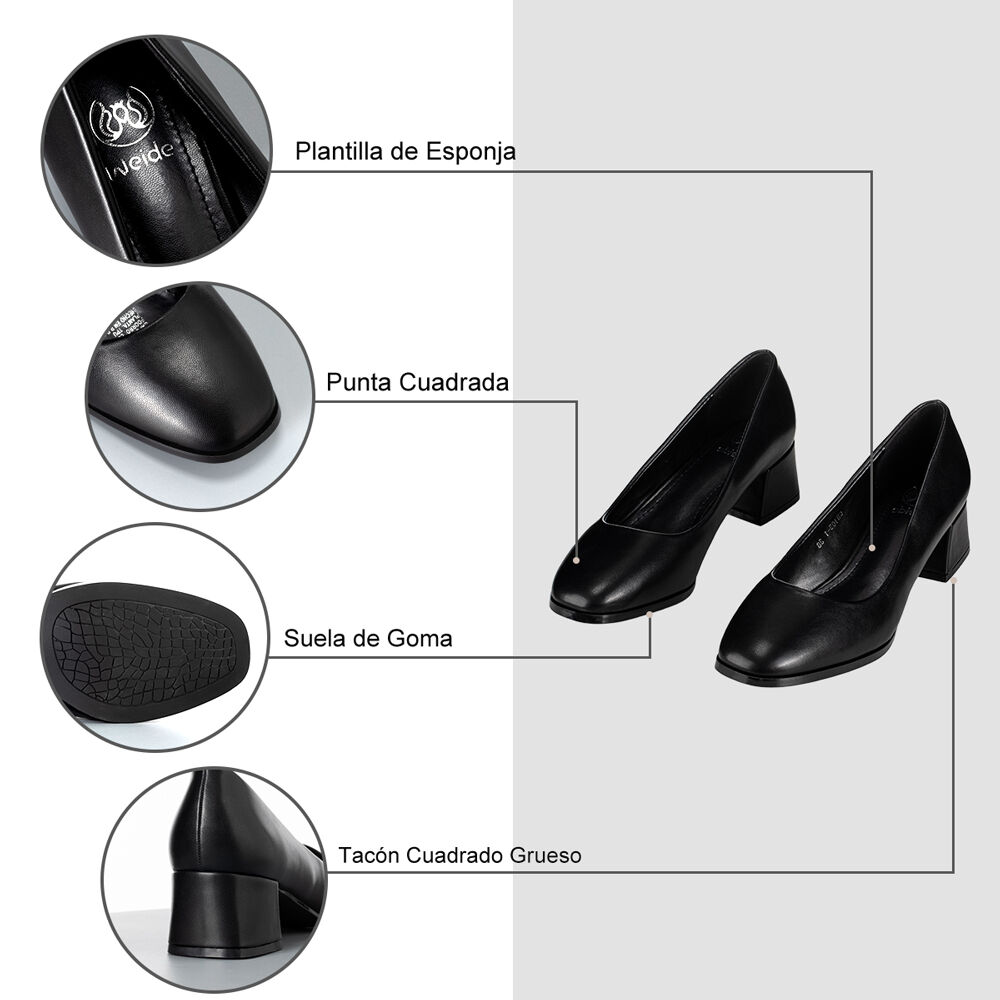Zapatos Negro Formal Mujer Weide Gh105-1 image number 6.0