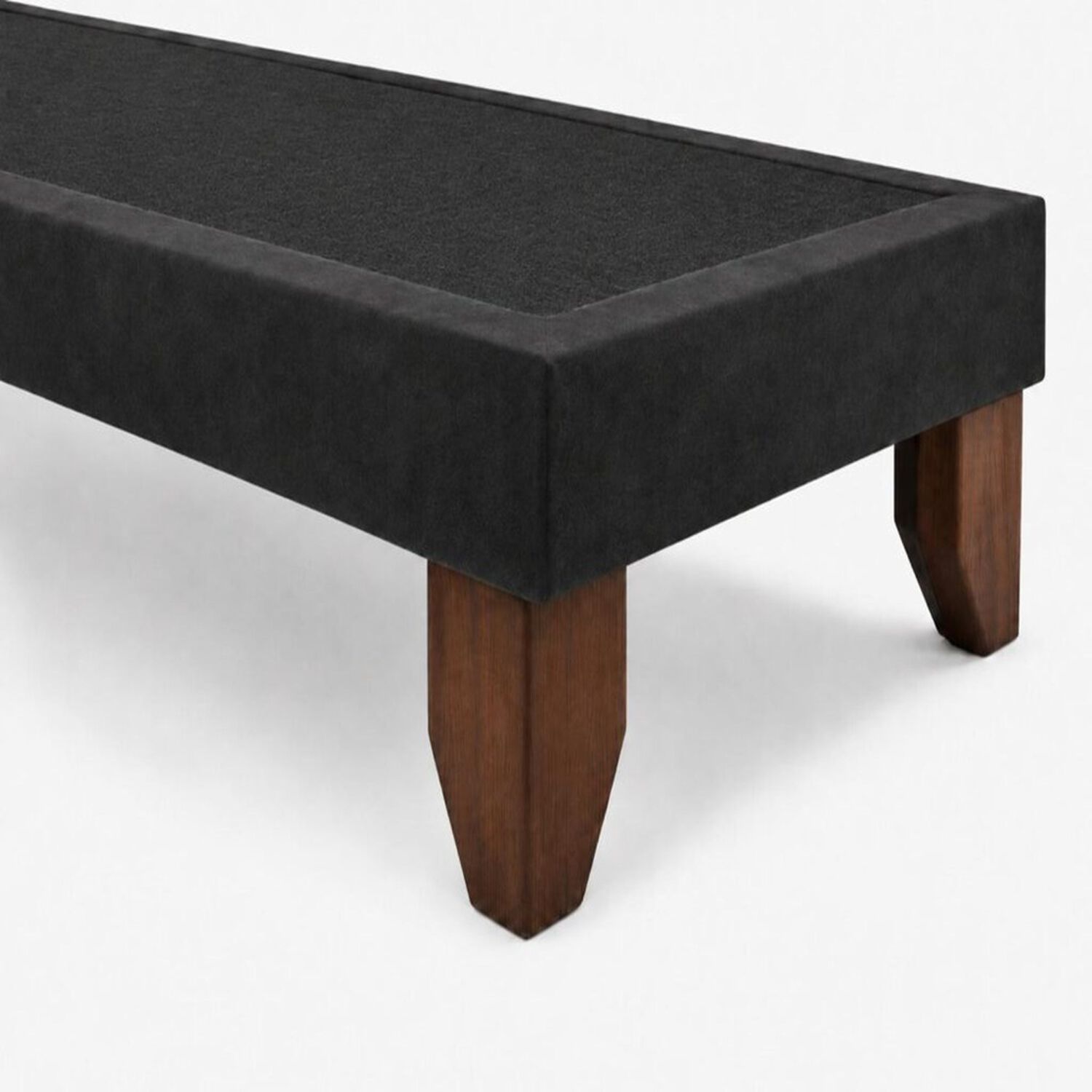 Base De Cama Europea 2 Plazas Dividida 190 Cm Largo Negro image number 2.0