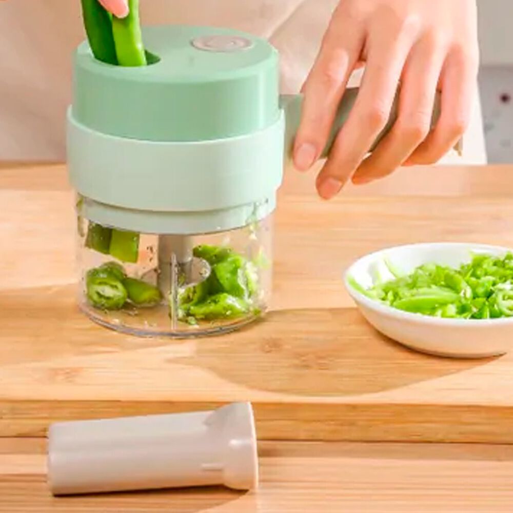 Cortadora El&eacute;ctrica De Verduras Usb Agarre F&aacute;cil image number 3.0