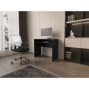 Combo Oficina New York 1 Escritorio Wengue + Silla Color Ergonomica Altura Ajustable