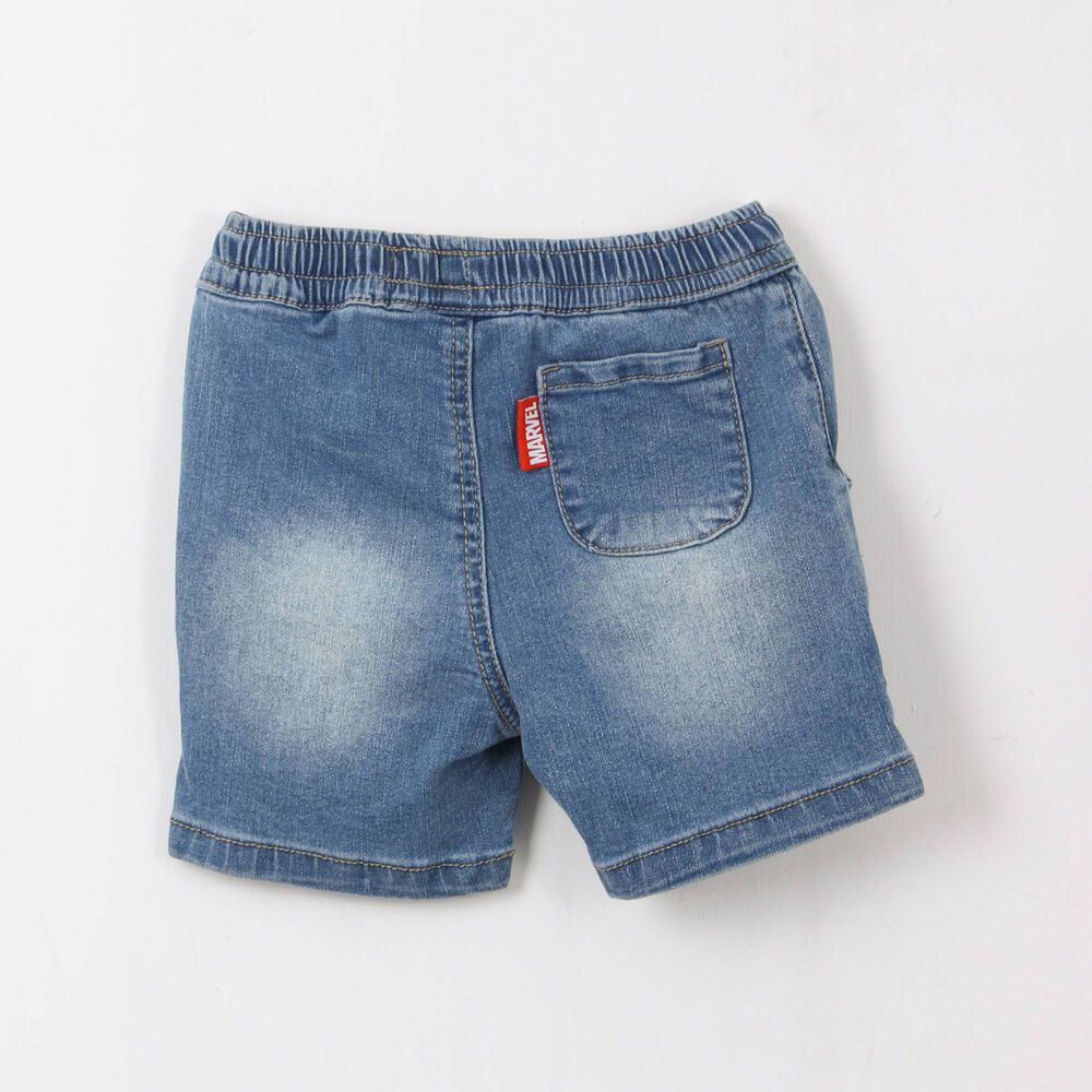 Short Ni&ntilde;o Denim Azul Spidey Marvel image number 1.0