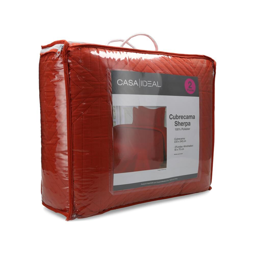 Cubrecama Casaideal Sherpa Bicolor / 2 Plazas image number 3.0