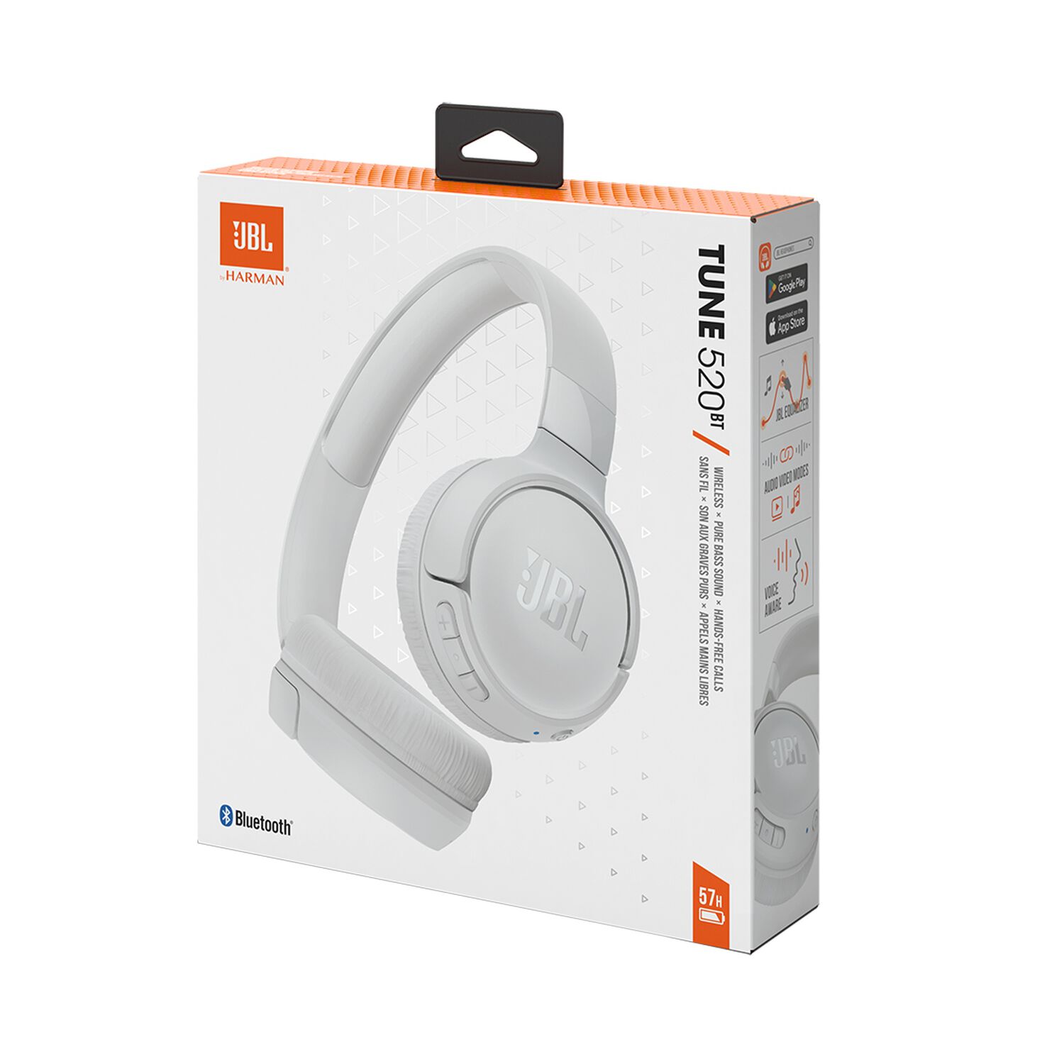Aud&iacute;fonos Inal&aacute;mbricos Jbl T520bt White Edition 57 Horas image number 0.0
