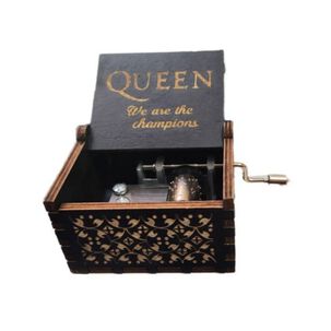 Caja Musical Queen We Are The Champions Negra