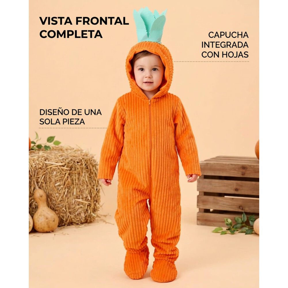 Disfraz Infantil Zanahoria Tierna image number 4.0