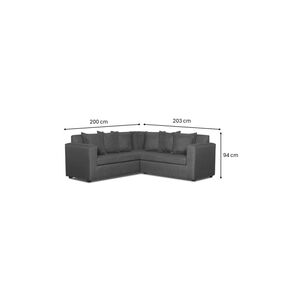 Sofá Seccional Deco Outlet Turín Asimétrico / 5 Cuerpos