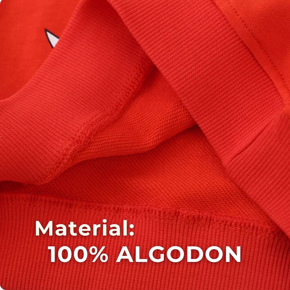 Poler&oacute;n Ni&ntilde;o Manga Larga 100% Algod&oacute;n Naranja Dinosaurios image number 4.0