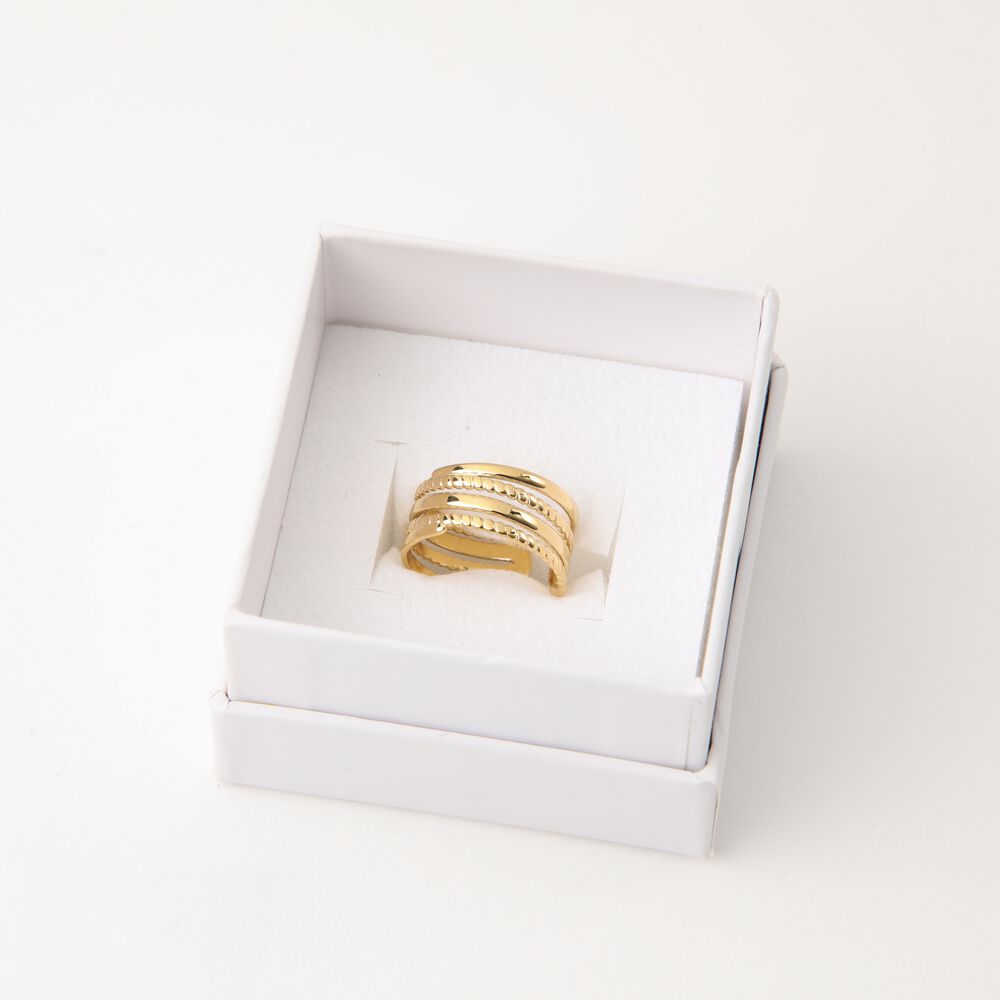 Anillo 19v69 Dorado Mujer Str206 image number 2.0
